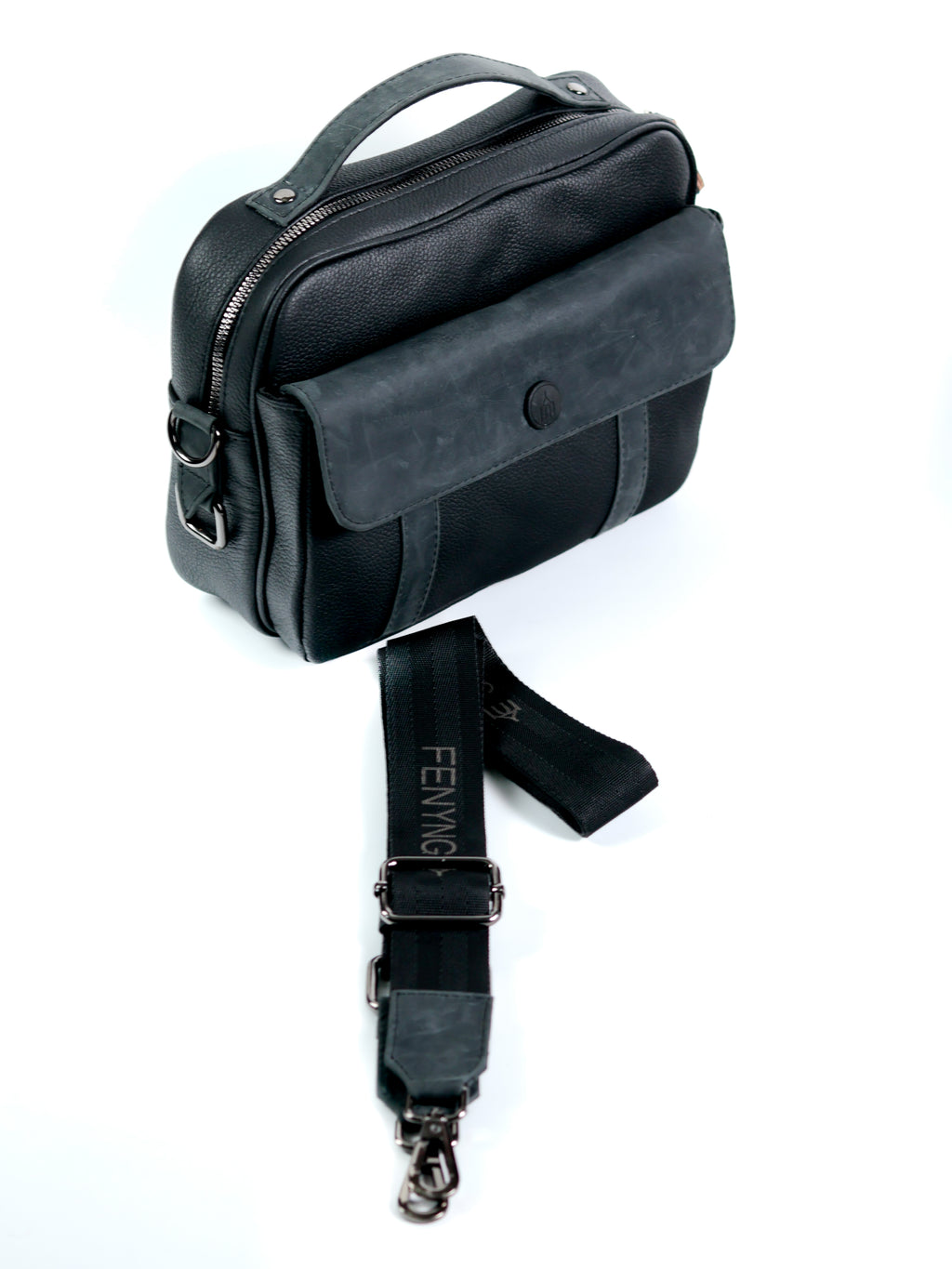 Raziel - Negra - Mini Maletín/Crossbody