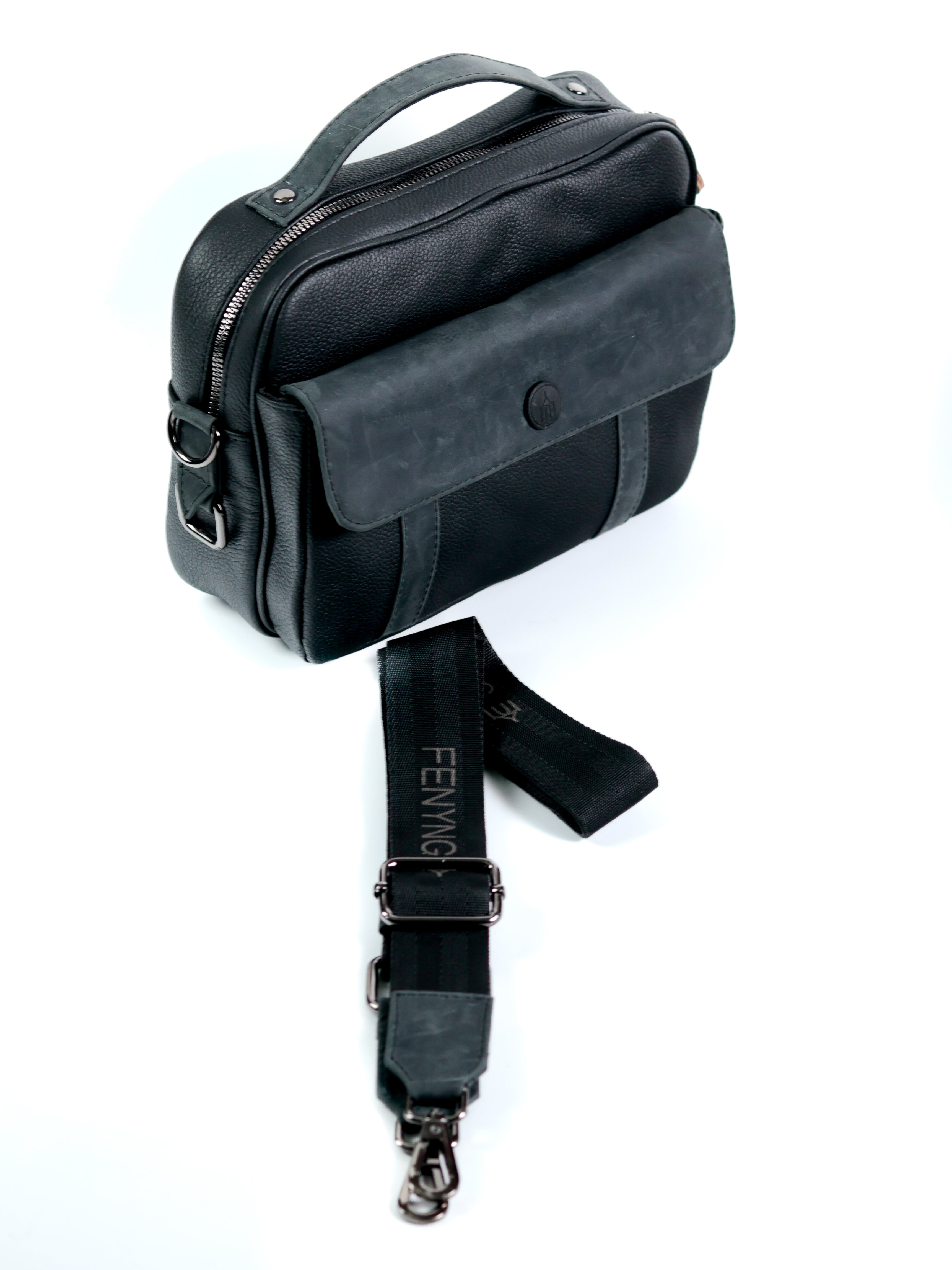 Raziel - Negra - Mini Maletín/Crossbody