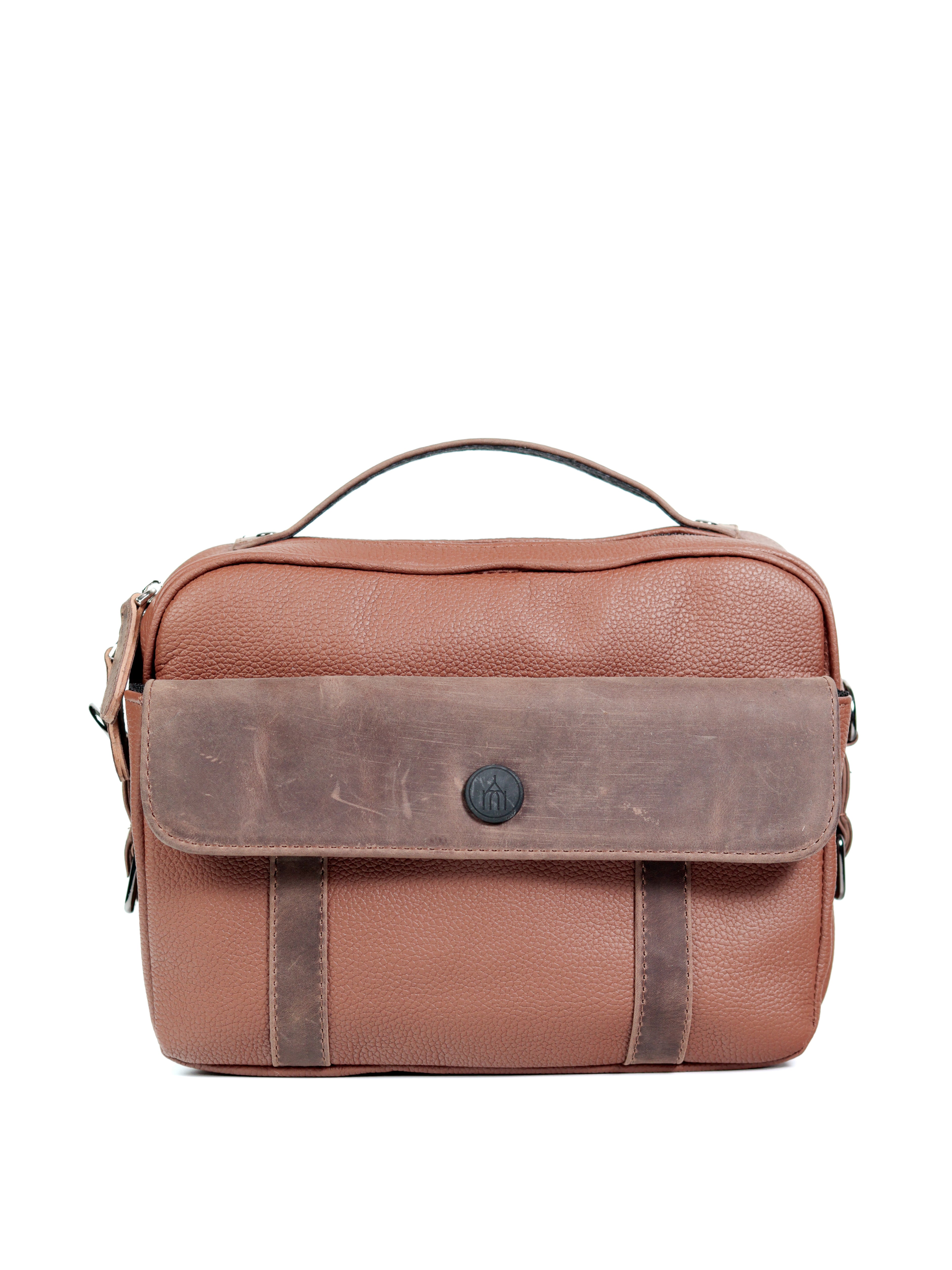 Raziel - Café - Mini Maletín/Crossbody