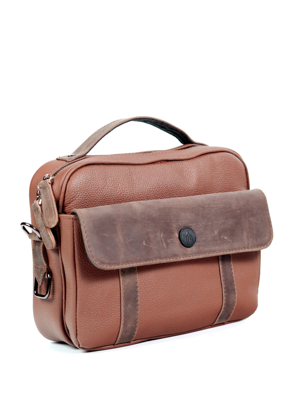 Raziel - Café - Mini Maletín/Crossbody