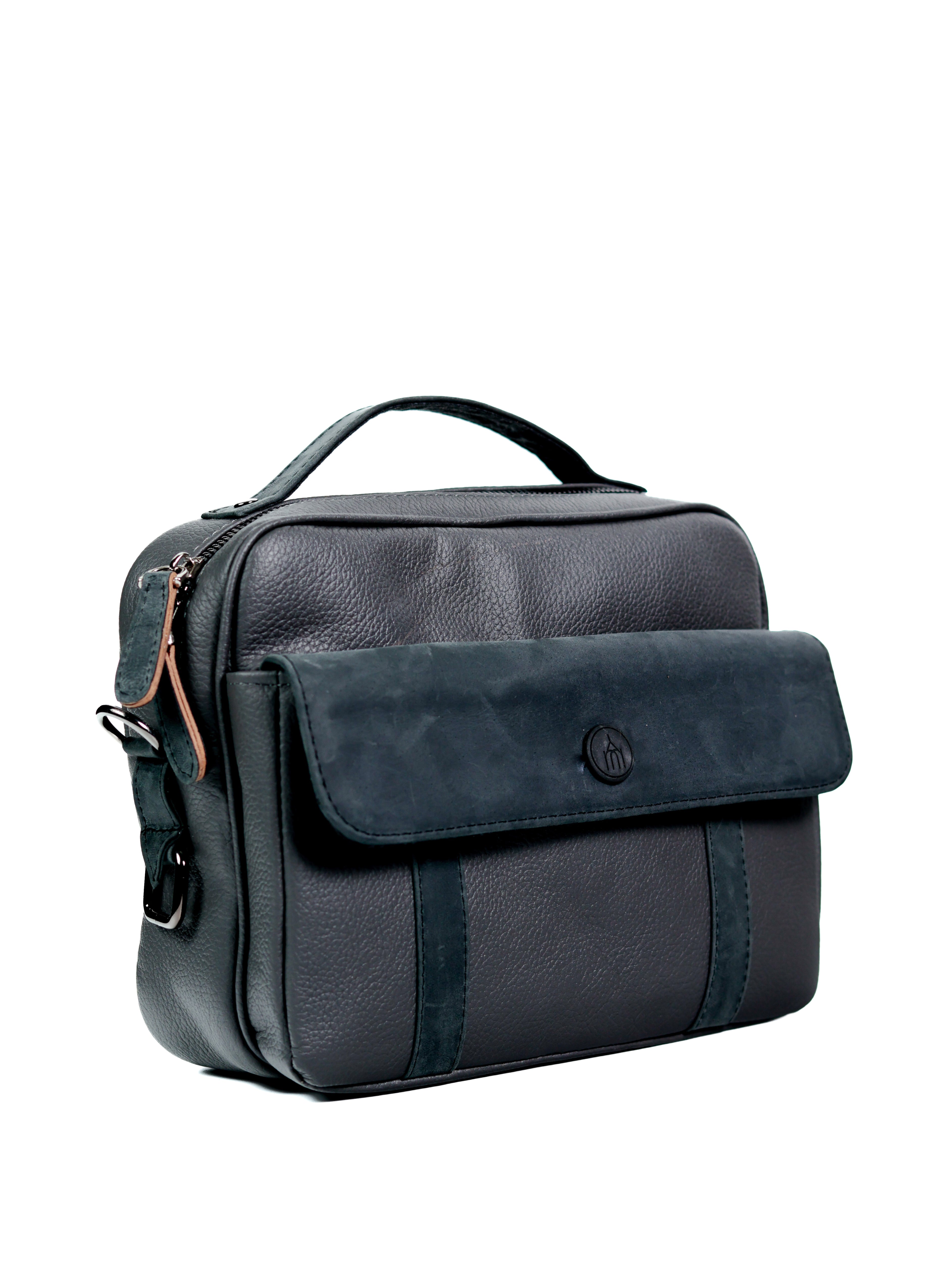Raziel - Gris - Mini Maletín/Crossbody.