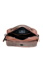 Raziel - Café - Mini Maletín/Crossbody